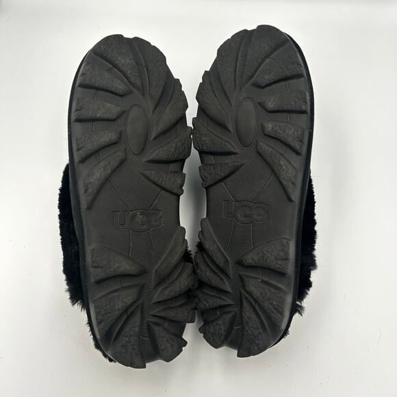 Ugg Coquette Slippers Women’s Luxury Sheepskin & Fur Casual Comfy Black Size 10 - Picture 6 of 7
